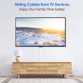 Yecaye 125in Cord Hider, Large Cord Covers for Wires on Wall, Cable Management Kit for Mount TVs, Wire Hider Cable Concealer for Home Office,