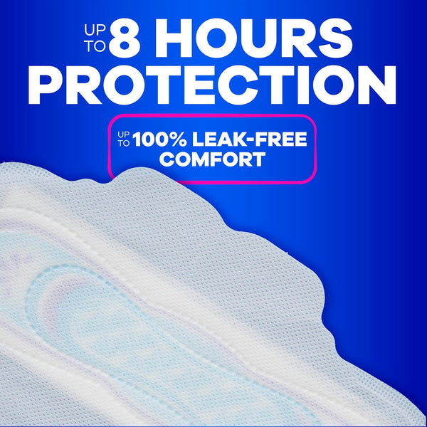 Always Ultra Thin Feminine Pads with Wings for Women, Size 1, Regular Absorbency, Unscented, Up to 100% Leak-Free Protection, 46 Count Size 1 46.0