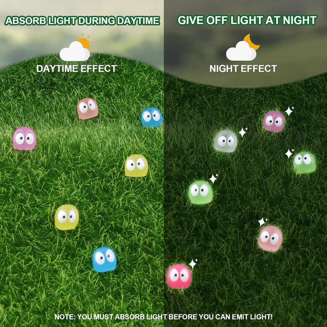 Cute Luminous Soot Sprites,35 Pcs Automotive Interior Decoration Accessories for Car Rearview Mirror and Dashboard,Cute 