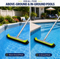 17.5-Inch Curved Pro Pool Brush Head for All Pool Surfaces 17.5" Curved Pro