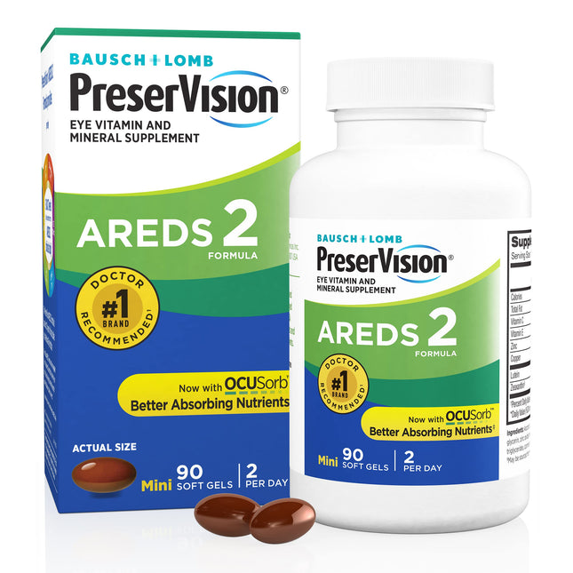 Preservision AREDS 2 Eye Vitamin & Mineral Supplement with Ocusorb, with Lutein 
