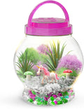 Dan&Darci Light-Up Unicorn Terrarium Kit for Kids - Kid Birthday Gifts - Best Unicorn Toys & Activities Kits Presents - Arts & Crafts for Girls &