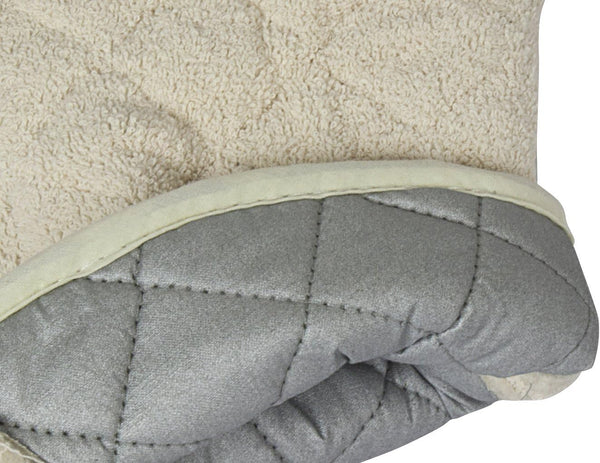 Nouvelle Legende Quilted Cotton Terry Oven Mitts for Baking, BBQ, and Cooking Protection, Heat-Resistant Gloves for Kitchen and Grill, Comfortable