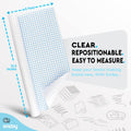 Enday Contact Paper Clear, 13.5” x 5-Feet, Transparent Self Adhesive Book and Textbook Covers for Paperbacks and Hard Covers, Plastic Protective