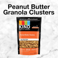 KIND Healthy Grains Granola, Peanut Butter Clusters, Healthy Snacks, Gluten Free, 100% Whole Grains, 10G Protein, 11Oz, 1 Count