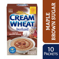 Cream of Wheat Instant Hot Cereal, Maple Brown Sugar, 1.23 Ounce, 10 Packets Maple Brown Sugar 12.3 Ounce (Pack of 1)