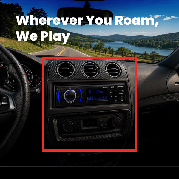BOSS Audio Systems 616UAB Car Stereo With Bluetooth - Single DIN, MP3, USB, Aux-in, AM/FM, No CD DVD Player