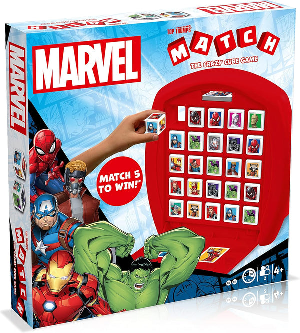 Top Trumps Match Game Marvel Heroes - Family Board Games for Kids and Adults - Matching Game and Memory Game - Fun Two Player Kids Games -