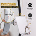Luxo Shower Mirror, Shower Mirror Fogless for Shaving with a Removable Razor Holder - Shaving Mirror for Shower with a Powerful Suction Cup -