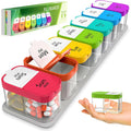 Extra Large Pill Organizer – Weekly Pill Box 7 Day AM PM for Big Vitamins & Supplements, Large Capacity Medication Dispenser with 7 Detachable