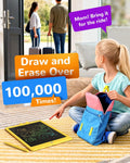 KOKODI LCD Writing Tablet, 10 Inch Colorful Toddler Doodle Board Drawing Tablet, Erasable Reusable Electronic Drawing Pads, Educational and