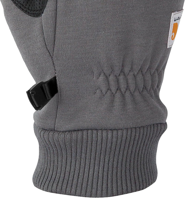 Carhartt Men's Wind Fighter Thermal-Lined Fleece Touch-Sensitive Knit Cuff Glove X-Large Gray