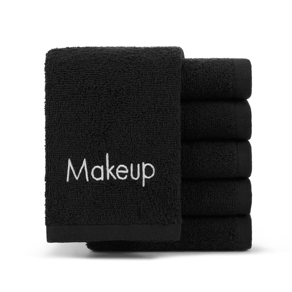 Arkwright Makeup Remover Cloths 6 Pack - 100% Cotton Face Towels, Soft Reusable Washcloths, Gentle Facial Cleansing for Waterproof Makeup, 13 x