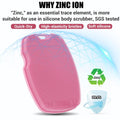 Canroom Zinc Infused Silicone Body Scrubber, Quick-Dry Bath Brush Pink