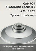 CAMPINGMOON 4pcs Cap for Camping Gas Fuel Canister with EN417 Lindal Valve M-108-4P