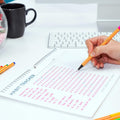 Hadigu Habit Tracker Calendar (Undated 12 Month) Colorful Motivational Design, Spiral Bound and Hanger, A4 Size (8,3"X11.7") Quality Heavy Paper,