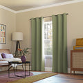 Sun Zero Easton Energy Saving Blackout Grommet Curtain Panel, 40" x 84", Sage Green 1 Sage Green 40"W x 84"L (Pack of 1)