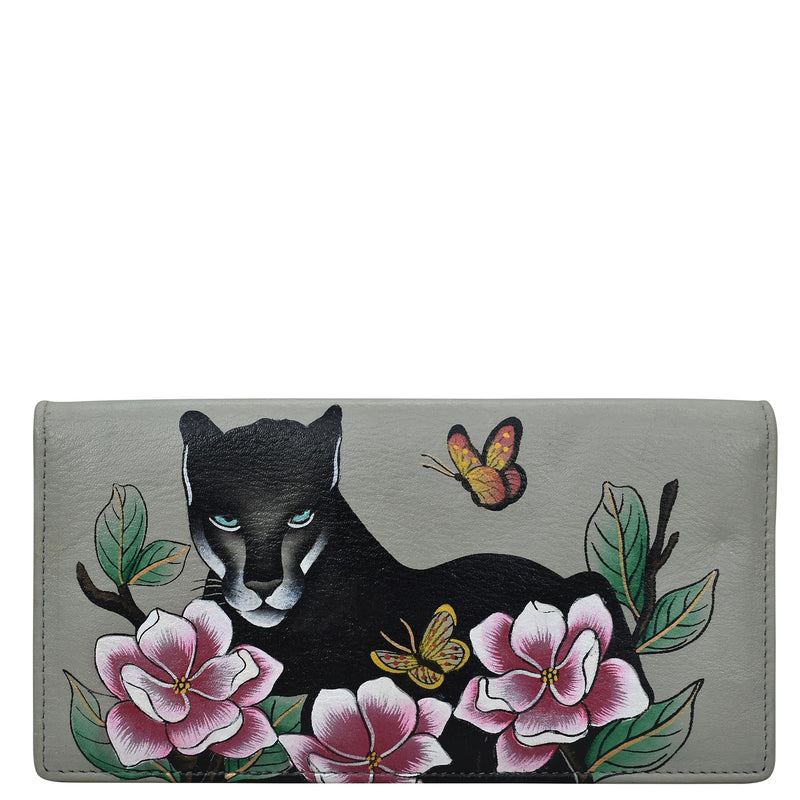 Anna by Anuschka Women's Hand-Painted One Size Garden Panther