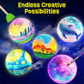 Paint Your Own Moon Lamp Kit, Cool Gifts DIY 3D Space Moon Night Light, Art Supplies Arts & Crafts Kit, Arts and Crafts for Kids Ages 8-12, Toys