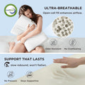 Bedsure Cervical Neck Support Pillow for Sleeping, Ergonomic Odorless Memory Foam Cervical Contour Orthopedic Pillow for Neck Pain Relief, for