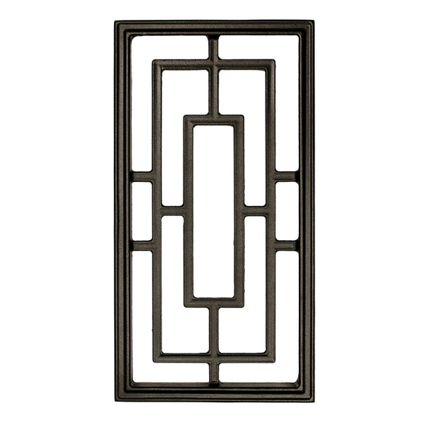 Nuvo Iron Decorative Insert for Fencing, Gates, Home, Garden - Rectangle, 17