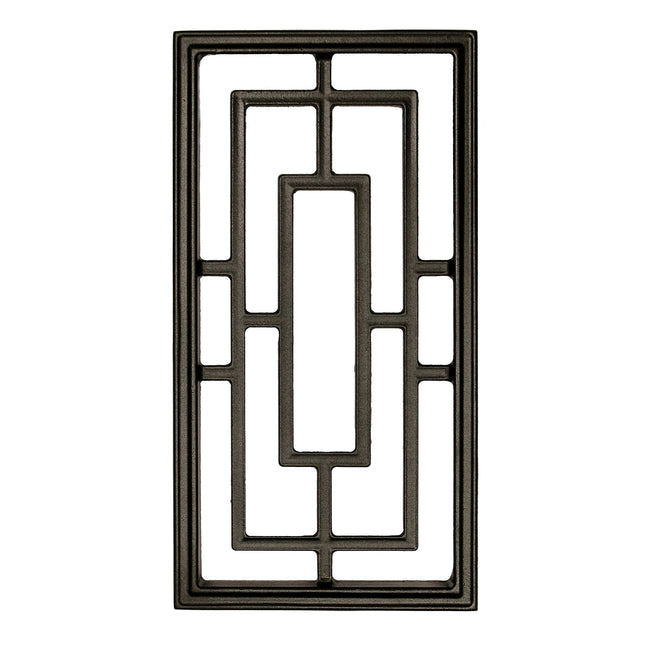 Nuvo Iron Decorative Insert for Fencing, Gates, Home, Garden - Rectangle, 17
