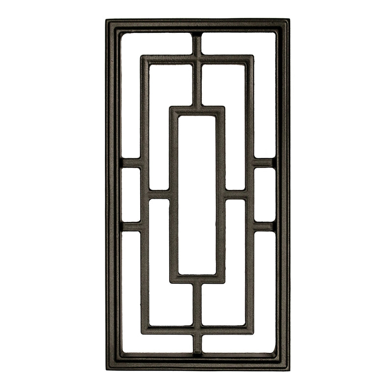 Nuvo Iron Decorative Insert for Fencing, Gates, Home, Garden - Rectangle, 17