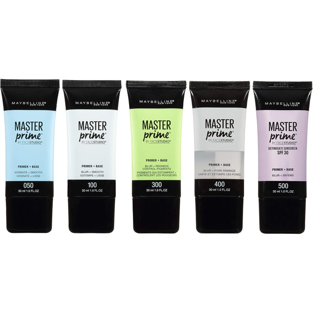 Maybelline Face Studio Master Prime Face Primer Makeup Base, Blur + Redness Cont