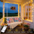JMEXSUSS 500 LED Christmas Lights Outdoor, Classroom String Lights Plug in | 173ft, 8 Modes, Remote Control, Waterproof Warm White Christmas Tree