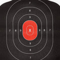 Juvale Paper Shooting Targets for Shooting Range - 50 Pack, 14 x 22 in, Silhouette & Red Bullseye - Pistol Targets