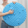 Portable Foldable Foot Massage Mat, Pressure Point Massage Mat, Anti-Fatigue Standing Desk Mat, Standing Pad, Relieves Foot Pain (Blue, Large)