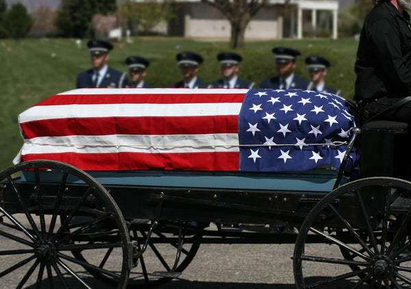 Allied Flag Official U.S. Interment Flag - 5' x 9.5' | Premium Quality, Outdoor Durable, Heavy‑Duty Construction for Residential or Commercial Use