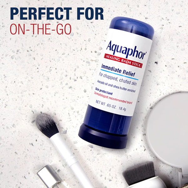 Aquaphor Healing Balm Stick, Skin Protectant with Avocado Oil and Shea Butter, 0.65 Oz Stick 0.65 Ounce (Pack of 1)