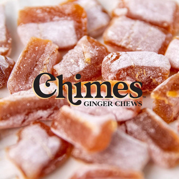 CHIMES ORIGINAL Ginger Chews (1-Pound 1 LB BAG) Premium Natural Chewy Ginger Candy — 16 OZ Individually Wrapped Ginger Chew Candy Ginger 16 Ounce