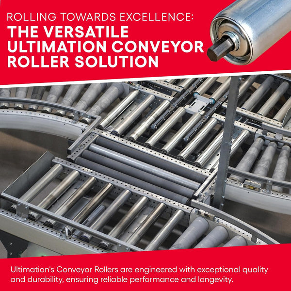 Heavy Duty Conveyor Rollers - Galvanized Steel Gravity Roller, 36" Between Frame 1.5" Diameter - Ideal for Assembly Areas & Distribution- Kayak,