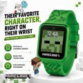 Minecraft Kids Smart Watch – Touchscreen Interactive Watch with 10 Customizable Clock Faces, Built-in Camera, Video Recorder, Alarm, Calculator,