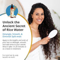 NEW Fermented Rice Water for Hair Growth - Infused with Rosemary, Biotin, Caffeine, Keratin Vegan Non-Greasy Spray Naturally Thicker, Longer,
