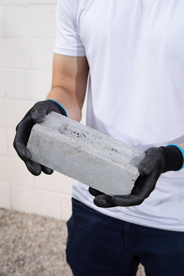 G & F Work Gloves for Men, Lightweight Grip, Polyurethane Coated, Touchscreen Compatible, Flexible & Breathable, Durable Construction, Ideal for