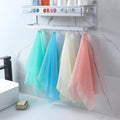 4 Pieces African Exfoliating Net, Long African Net Sponge, Nylon African Net Cloth, Exfoliating Washcloth, Body Scrubbers for Use in Shower, Back