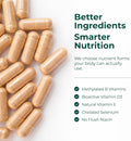 Multivitamin for Men with Methylated Vitamins and Chelated Minerals for Energy, Focus and Immune Health – Premium Daily Mens Multivitamins &