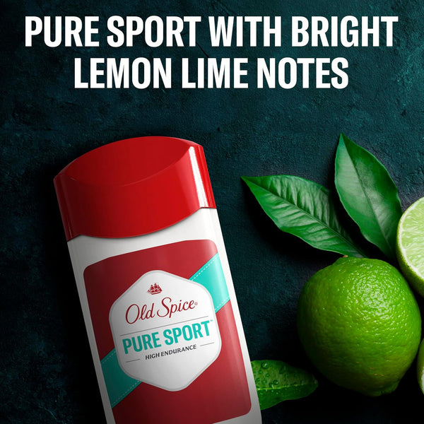 Old Spice Antiperspirant Deodorant for Men, Pure Sport, 3.0 oz Pack of 3 3 Ounce (Pack of 2)