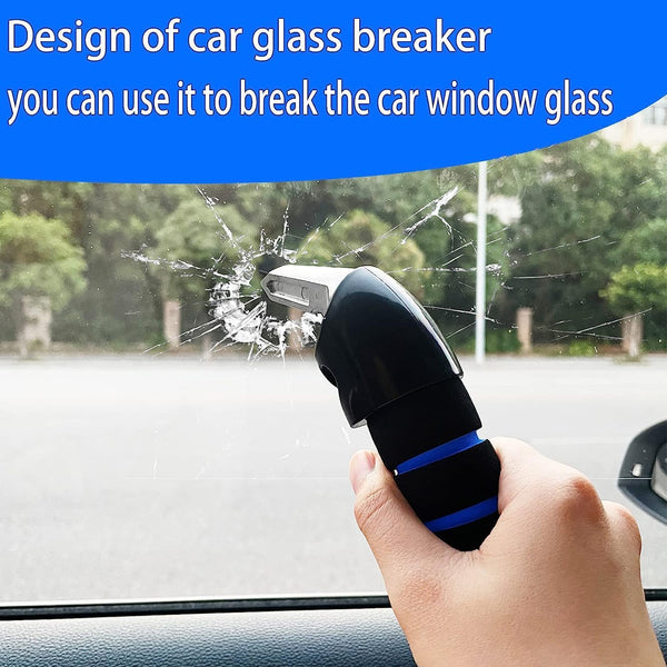 KOUNATSURI Car Door Handle for Elderly Car Assist Support Handle Multifunction Car Door Latch Bar for Seniors and Handicapped(Blue)