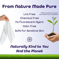 Disposable Face Towels XL Ã¢ÂÂ Ultra Soft, Odor-Free Dry Towelettes for Skincare & Makeup Removal, Plant-Based, Safe for Acne-Prone & Sensitive