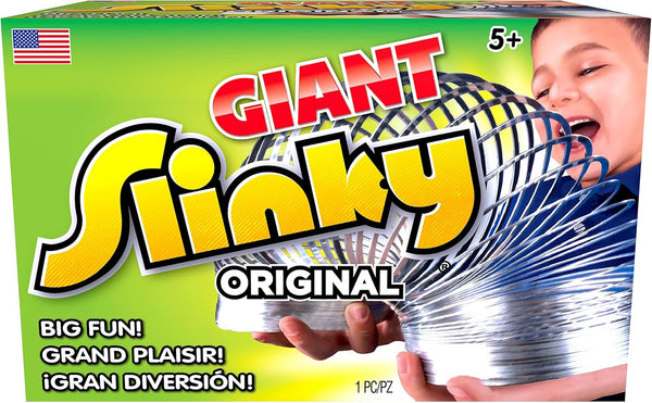 The Original Giant Slinky Walking Spring Toy, Metal Slinky, Party Favors, Fidget Toys, Kids Toys for Ages 5 up by Just Play