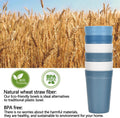 Homestockplus 16 Oz Tumbler Cups,Unbreakable Drinking Cups Microwave and Dishwasher Safe BPA Free Reusable Cup【Set of 8】 8 x 16 OZ Gradient Blue Grey