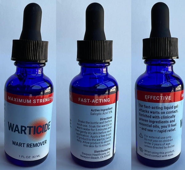 Fast-Acting Wart Remover - Effective Plantar and Genital Wart Removal with Natural Ingredients - Attacks Warts on Contact, Easy Dropper