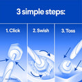 Clorox ToiletWand Toilet Bowl Cleaner- Toilet Brush, Storage Caddy and 16 Disinfecting Refill Heads 16 Count (Pack of 1)
