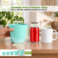 Plant Pots Indoor with Drainage, 5 Pack Multi-Size Planters Set, Aqua Pack of 5 Aqua
