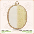 Almooni Natural Loofah Exfoliating Body Scrubber, Made with Natural Egyptian Shower Loofah Sponge, Bath Shower Loofah Sponge for Women and Men,