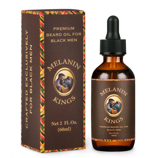 Melanin Kings Beard Oil for Black Men - Specialized Formula for Black Men - with
